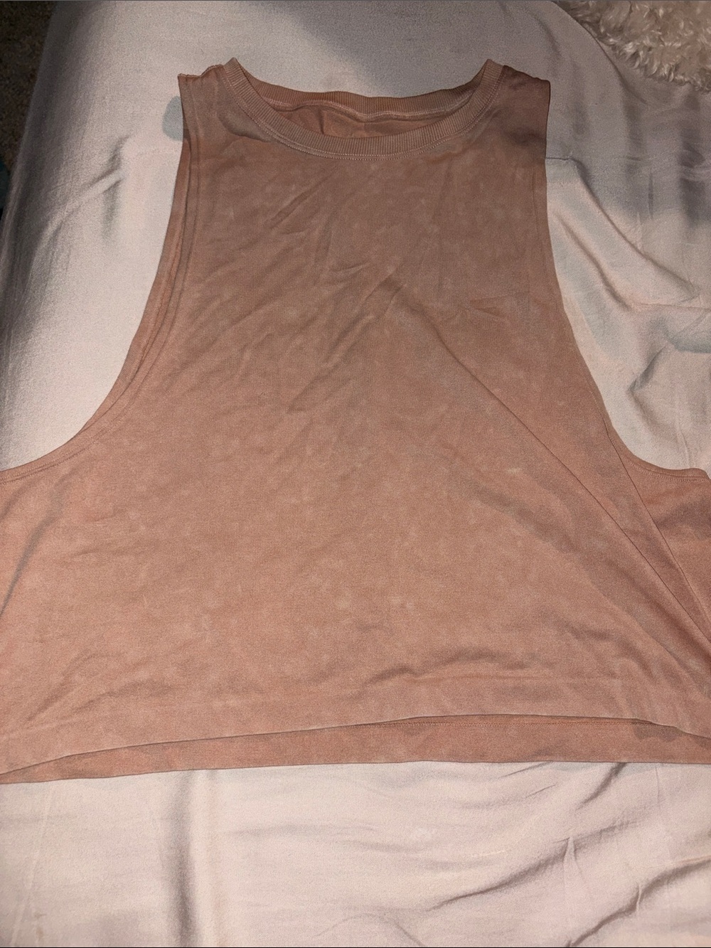Sleeveless Cropped Tank Top - Dusty Blush